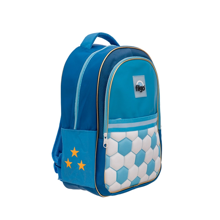 Mochila Escolar Filgo 2026 Starpak 18" Futbol Celeste Blanco Art.MO26-TST-010